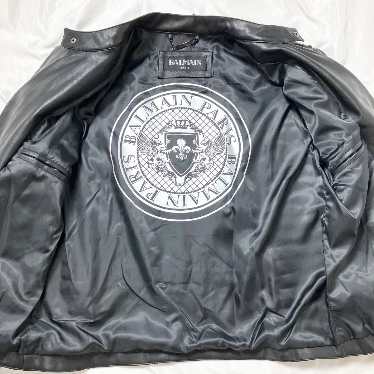タグ付き未使用】BALMAIN バルマン ライダースジャケット タグ付き未使用】BALMAIN バルマン ライダースジャケット