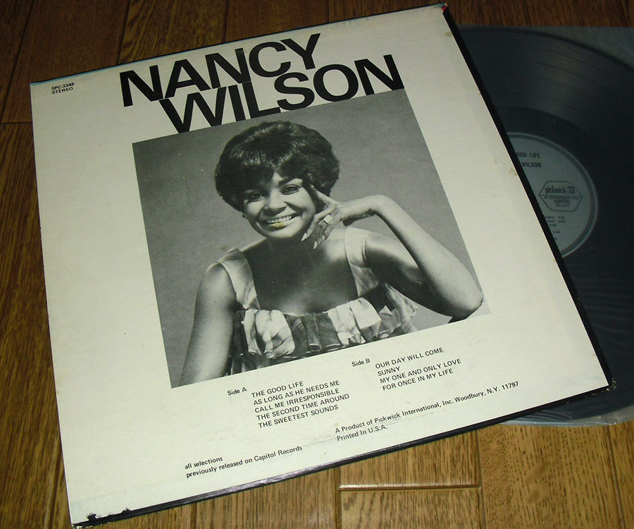 ◆レコード(LP)◆ナンシー・ウィルソン [THE GOOD LIFE]◆_画像2