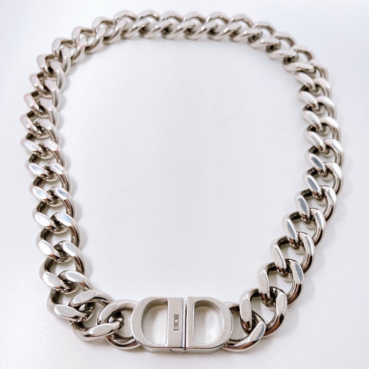 定価12万】ディオール dior CD ネックレス シルバー メンズ 定価12万】ディオール dior CD ネックレス シルバー メンズ