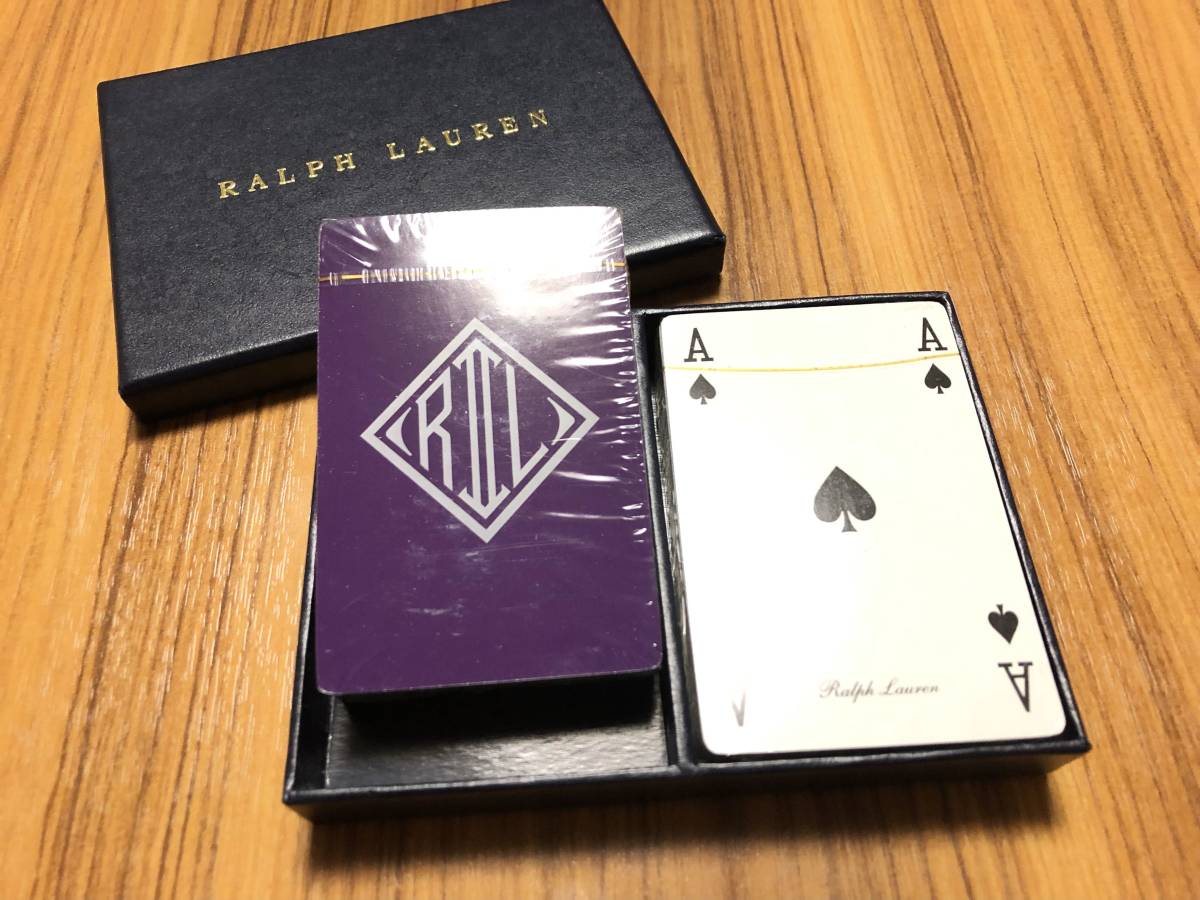 [ records out of production / hard-to-find ] sense eminent *RALPH LAUREN highest rank PURPLE LABEL* limited goods original BOX entering 2 set top class playing cards purple lable RRL