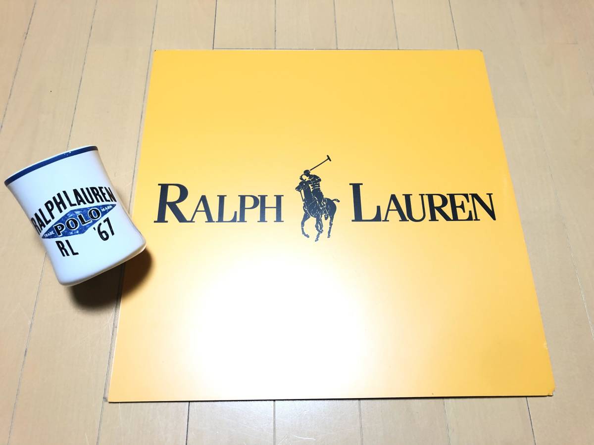  prompt decision [40cm angle / not for sale ] sense eminent *RALPH LAUREN shop front exhibition *DISPLAY goods hardness * meat thickness super high class signboard ( extra-large )*RRL Vintage 
