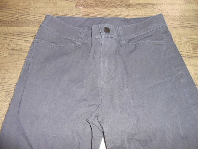 * Uniqlo *W58 чёрный. брюки капри /7 минут длина брюки / Sabrina pants стоимость доставки 215 иен used