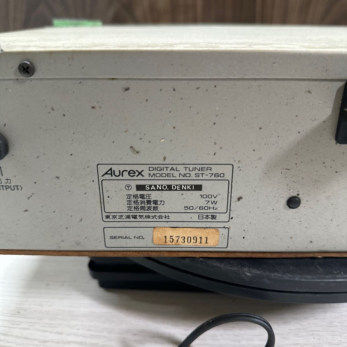 MYM9-440 super-discount tuner Aurex ST-760 DIGITAL STEREO TUNER electrification OK used present condition goods *3 times re-exhibition . liquidation 