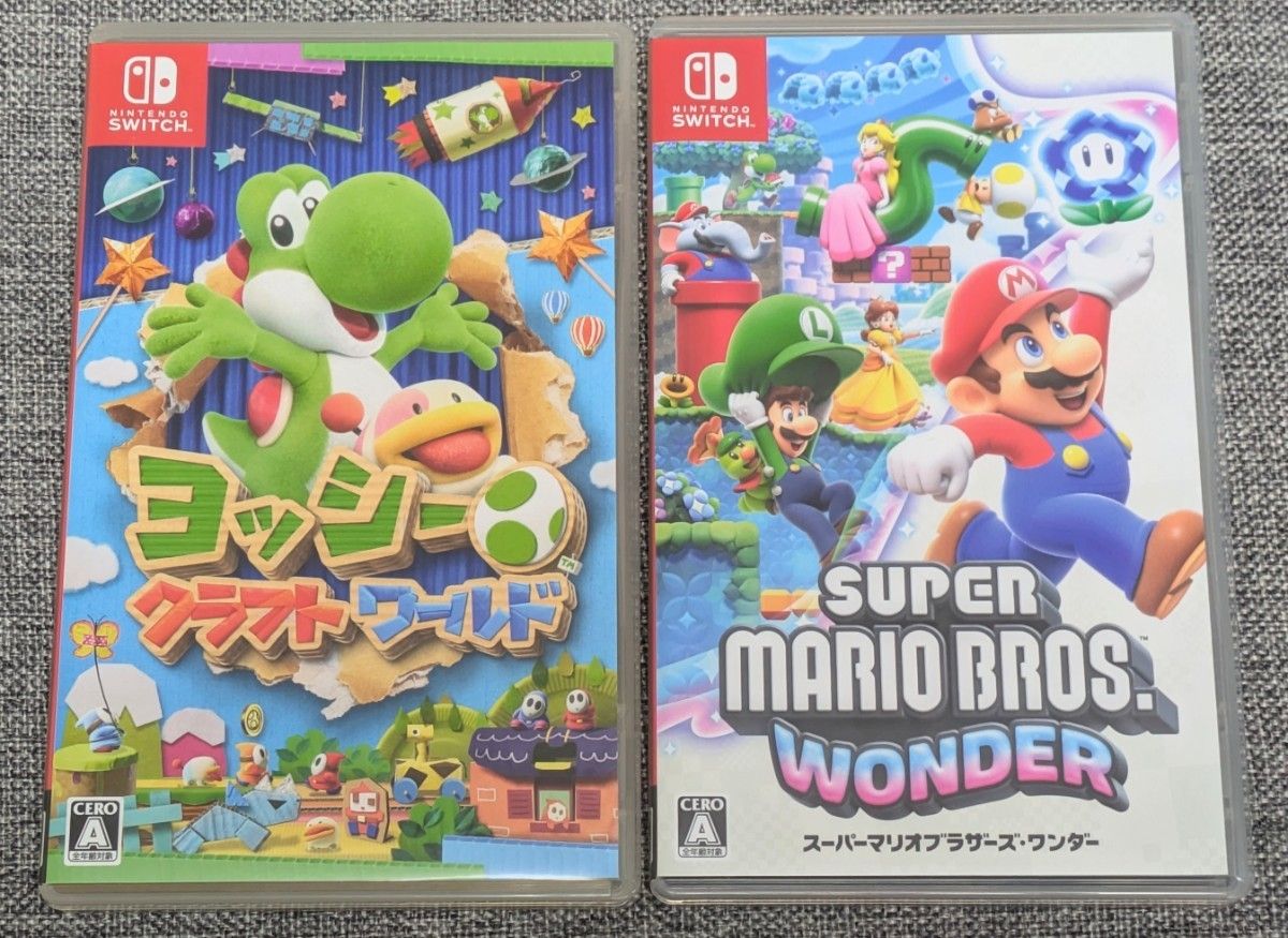 ゲームソフト2本 ヨッシークラフトワールド スーパーマリオ ゲームソフト2本 ヨッシークラフトワールド スーパーマリオ