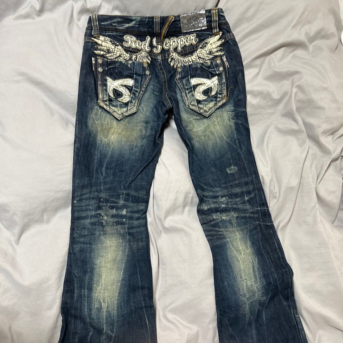 REDPEPPER 00s レッドペッパー 古着 デニム フレアパンツ 刺繍 REDPEPPER 00s レッドペッパー 古着 デニム フレアパンツ 刺繍