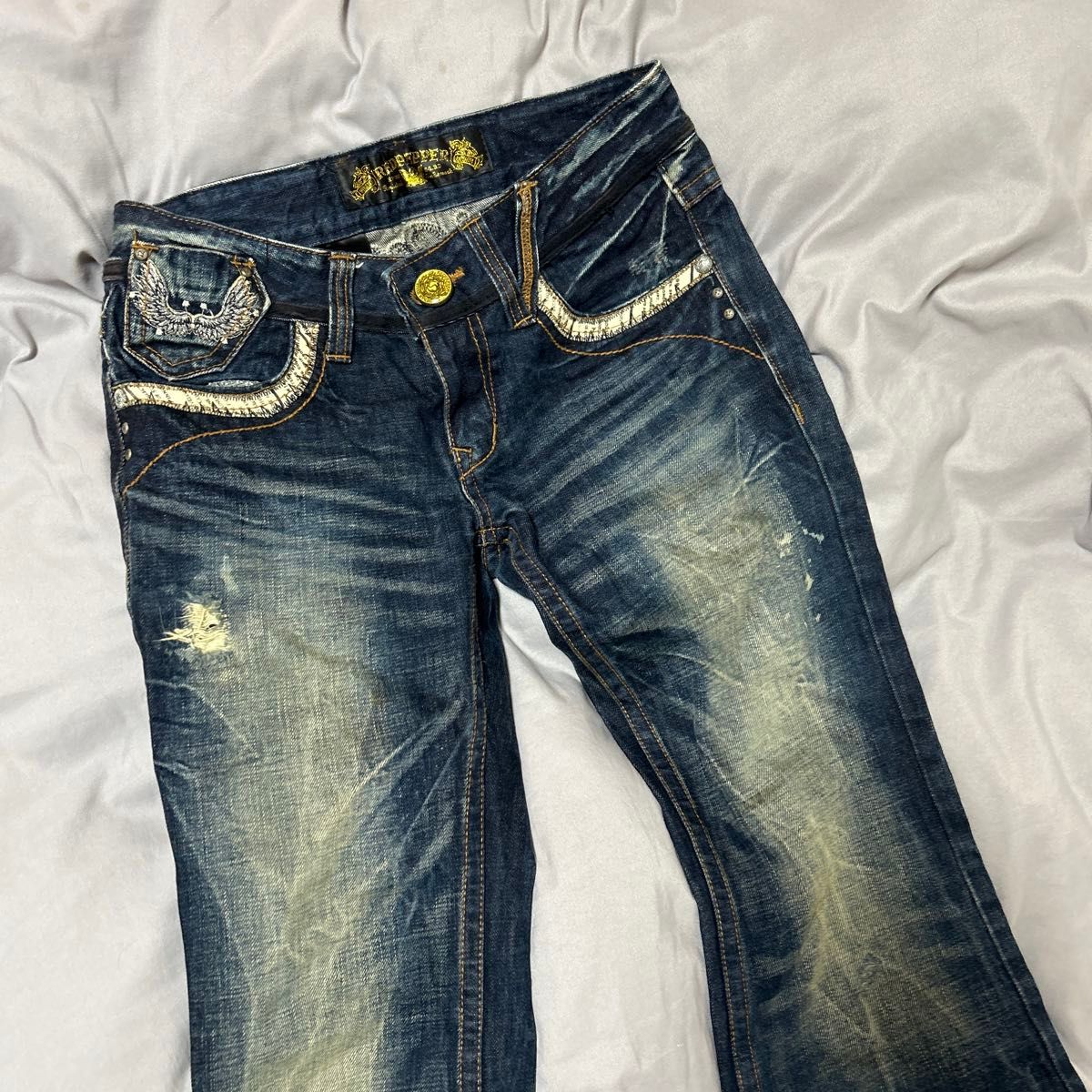 REDPEPPER 00s レッドペッパー 古着 デニム フレアパンツ 刺繍 REDPEPPER 00s レッドペッパー 古着 デニム フレアパンツ 刺繍