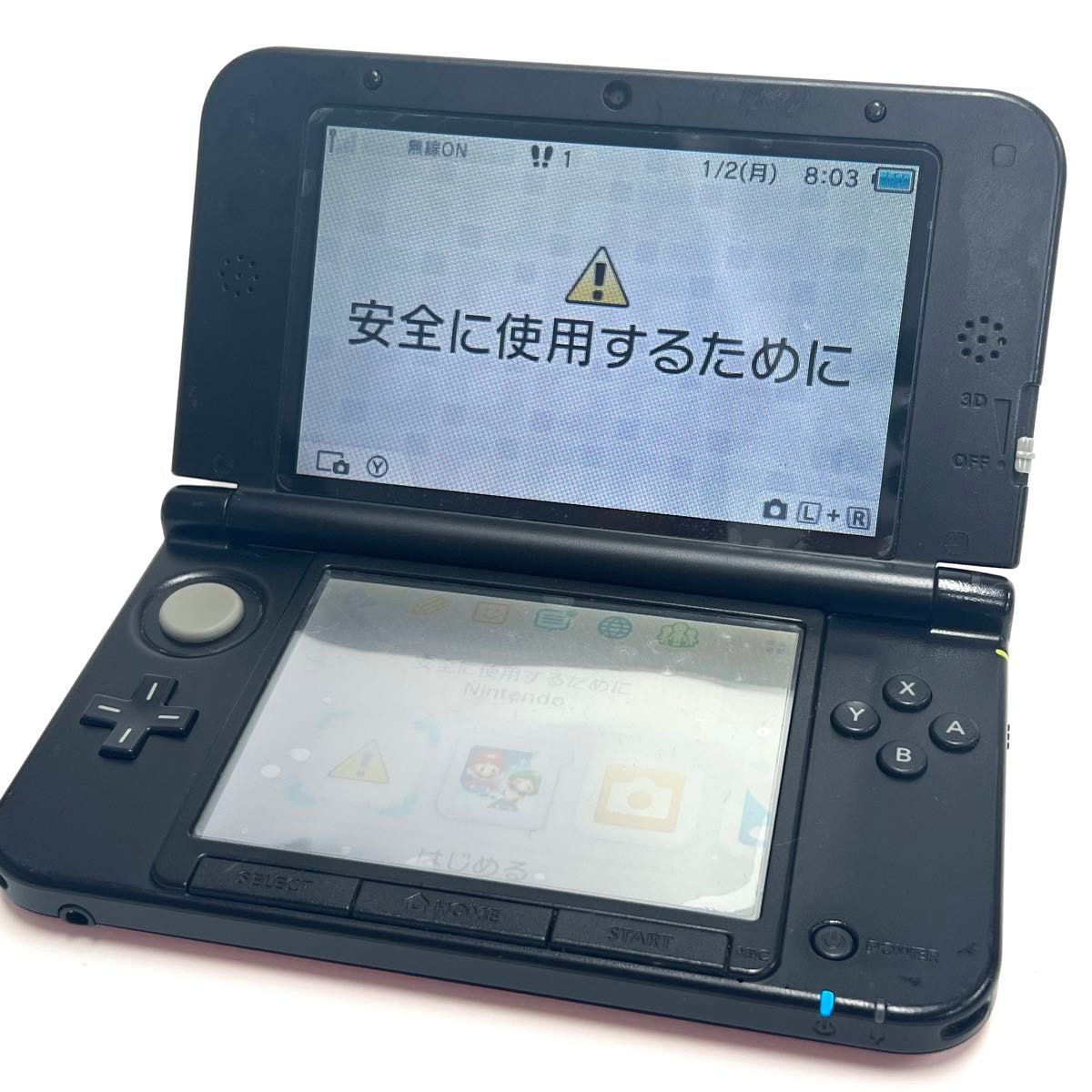 ニンテンドー 3DS LL レッド×ブラック 本体 マリオ&ルイージ4 ニンテンドー 3DS LL レッド×ブラック 本体 マリオ&ルイージ4