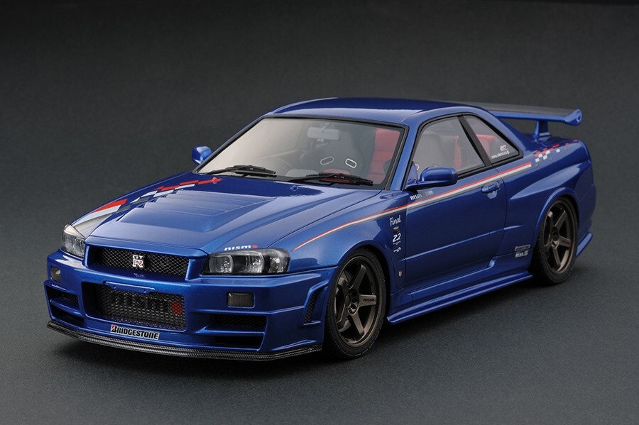 1/18 NISSAN SKYLINE GT-R R34 NISMO Z-TUNE Z2 Bayside Blue 1/18 NISSAN SKYLINE GT-R R34 NISMO Z-TUNE Z2 Bayside Blue