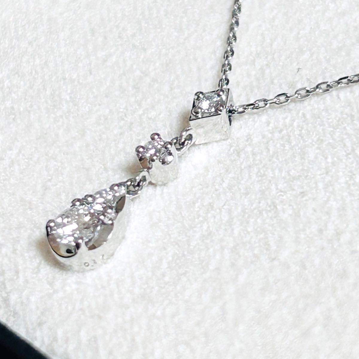 ヴァンドーム青山 0 17ct プラチナ ダイヤモンド ネックレス ヴァンドーム青山 0 17ct プラチナ ダイヤモンド ネックレス