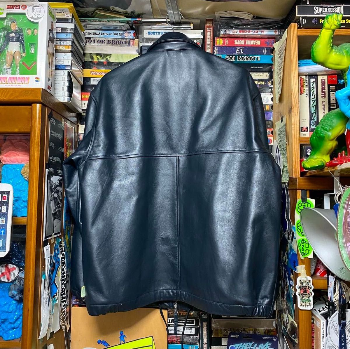 SSZ Leather Jacket BEAMS NAVY レザージャケット 牛革 革ジャン SSZ Leather Jacket BEAMS NAVY レザージャケット 牛革 革ジャン