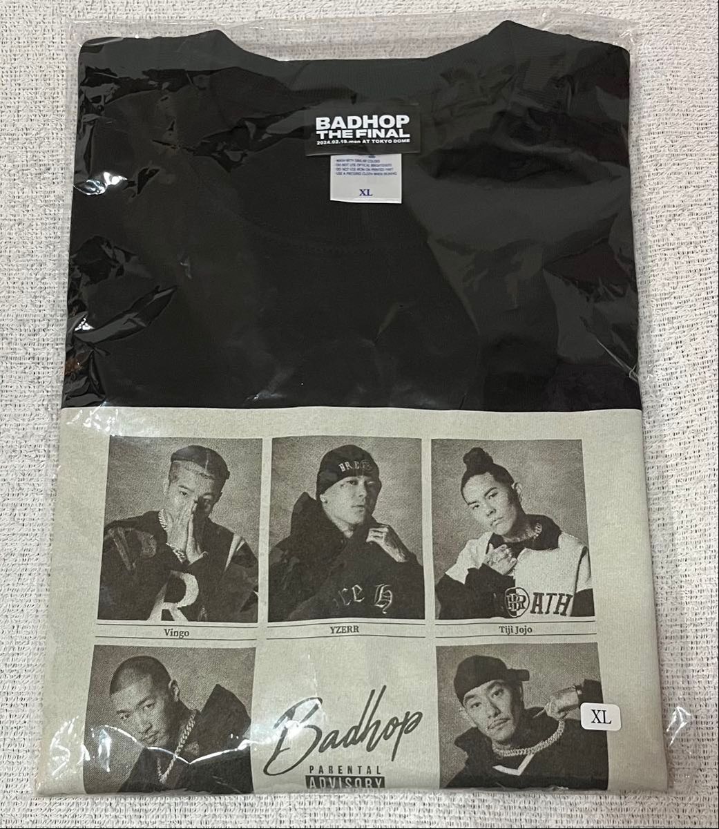 BADHOP THE FINAL オフィシャルグッズ Tシャツ XL ブラック 黒 BADHOP THE FINAL オフィシャルグッズ Tシャツ XL ブラック 黒
