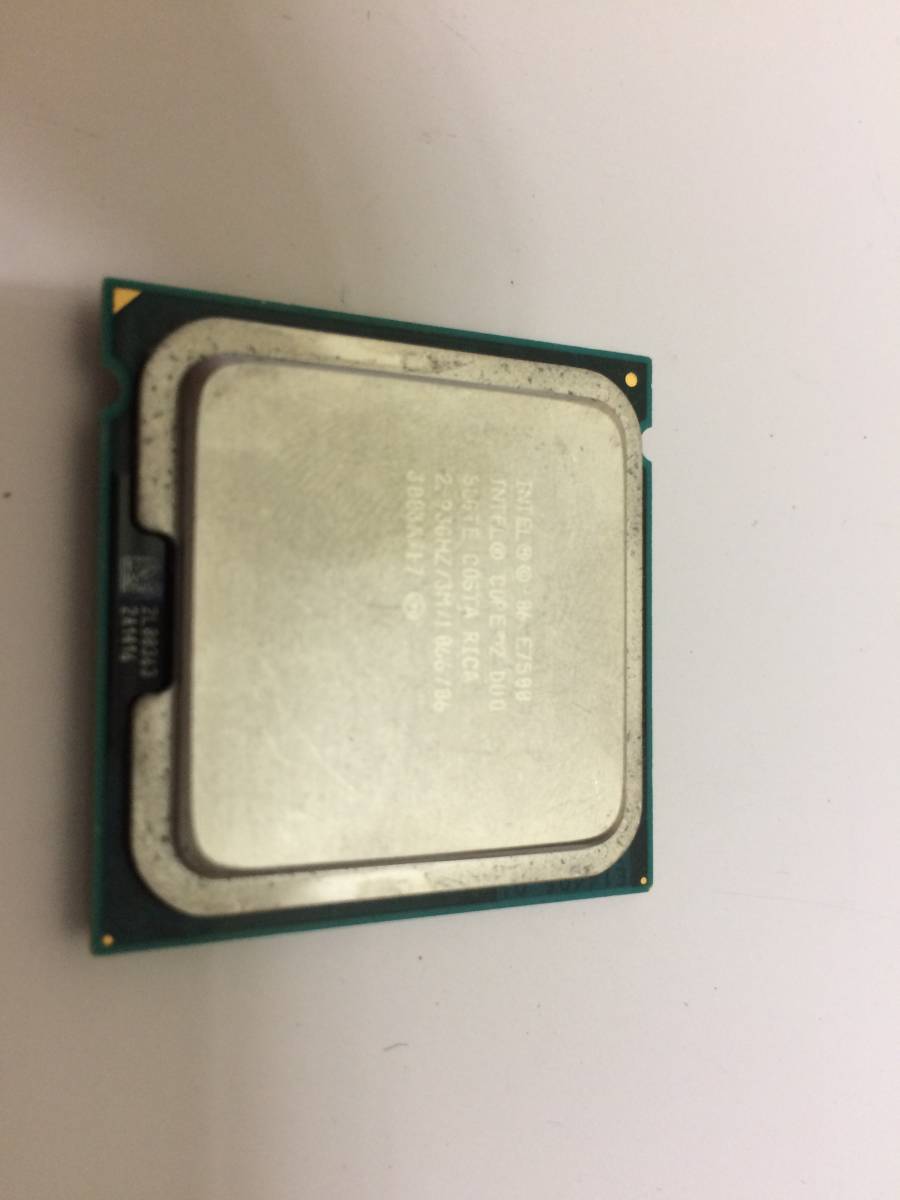 中古品 intel Core 2 Duo E7500 2.93GHz L2:3MB FSB:1066MHz 現状品_画像1