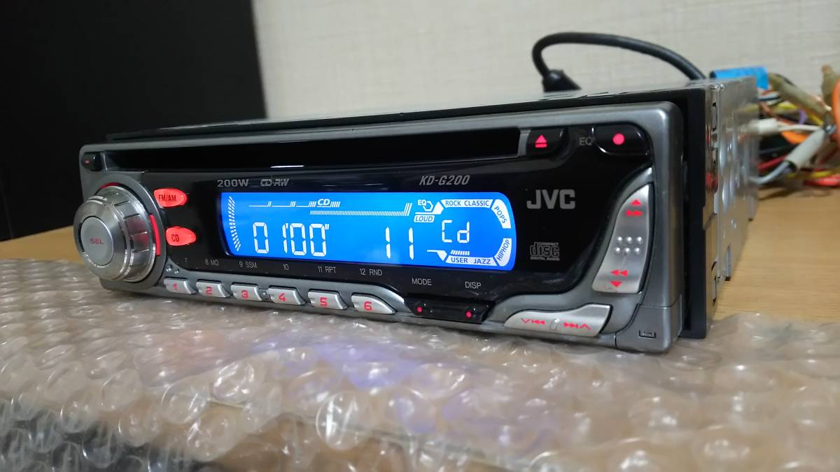 JVC Victor CD панель KD-G200 50W×4ch 1din работа OK плеер аудио CD-RW соответствует 12V [ редкостный иностранная модель Северная Америка specification Canada USDM