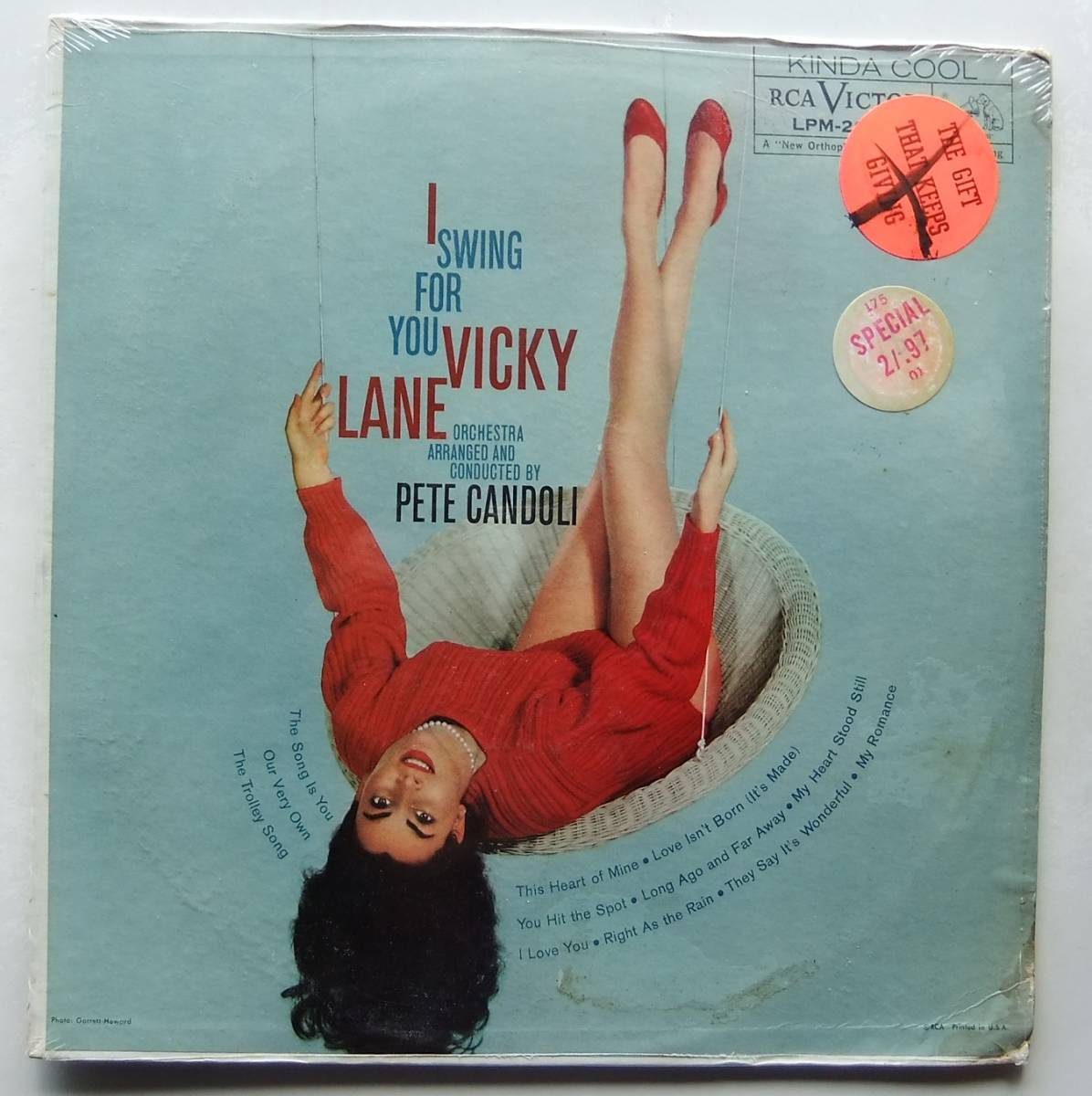 ◆ 未開封・希少 ◆ VICKY LANE with PETE CANDOLI / I Swing For You ◆ RCA LPM-2056 (mono) ◆_画像1