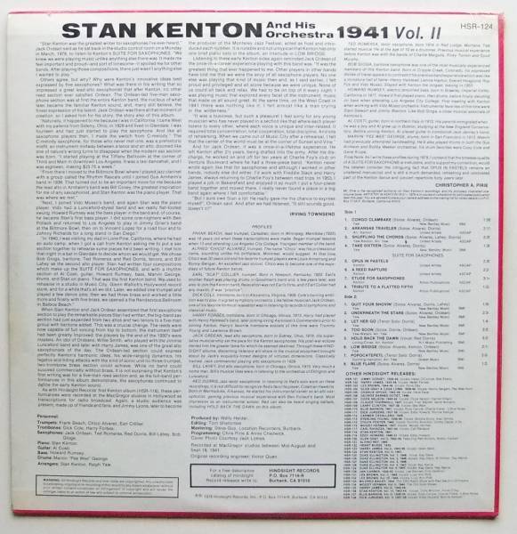 ◆ 未開封・希少 ◆ STAN KENTON and His Orchestra Vol.2 ◆ Hindsight HSR-124 ◆_画像2