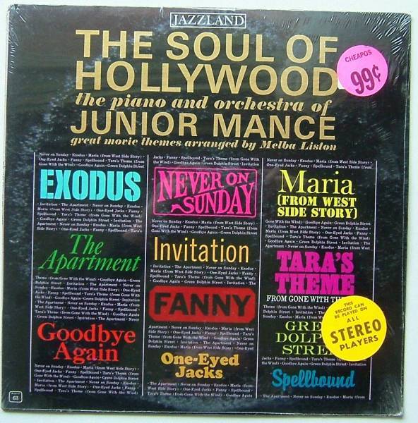 ◆ 未開封・希少 ◆ JUNIOR MANCE / The Soul of Hollywood ◆ Jazzland JLP-63 (mono) ◆_画像1