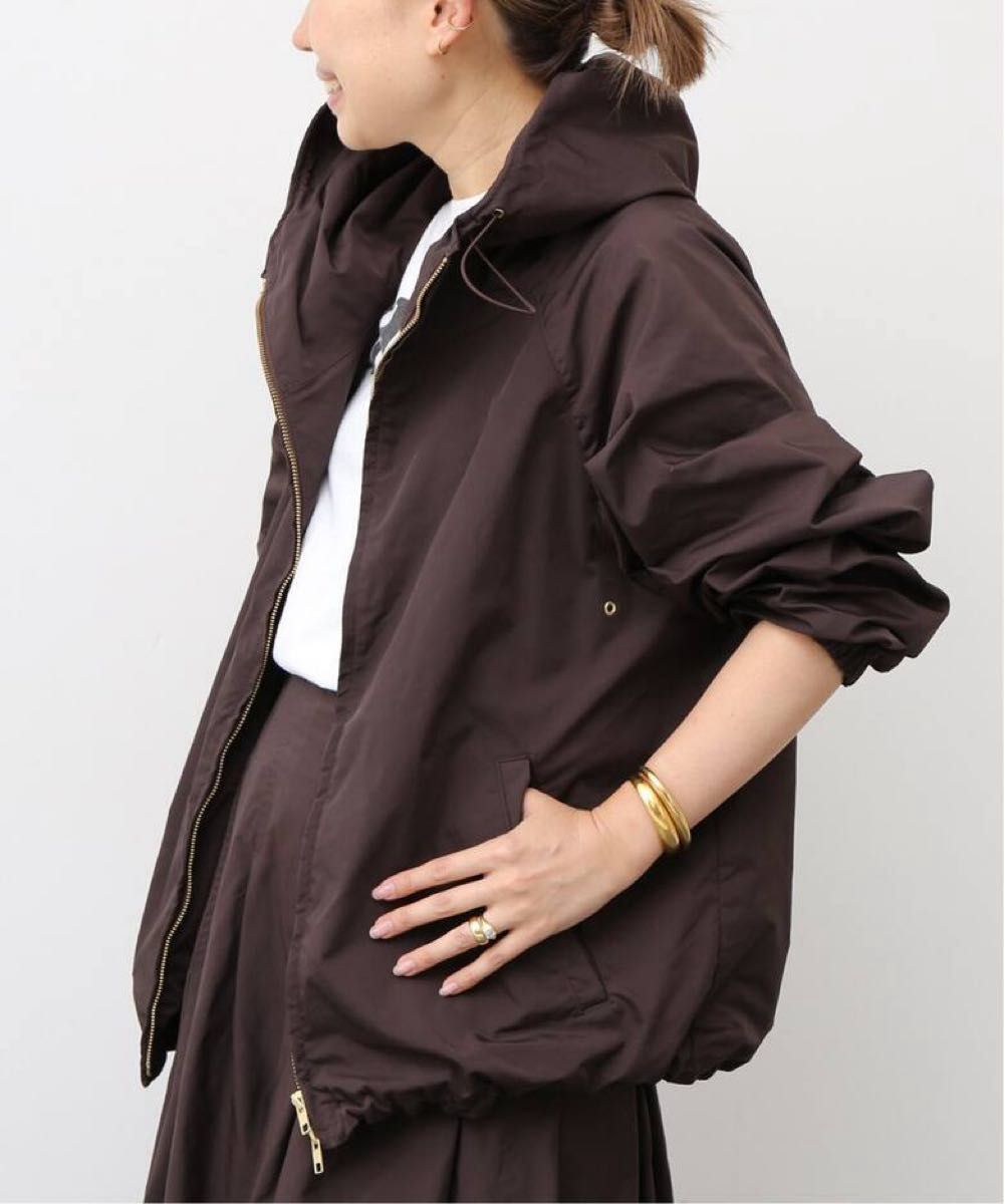 WASHED FULL ZIP ブルゾン フード付き Deuxieme Classe ブラウン WASHED FULL ZIP ブルゾン フード付き Deuxieme Classe ブラウン