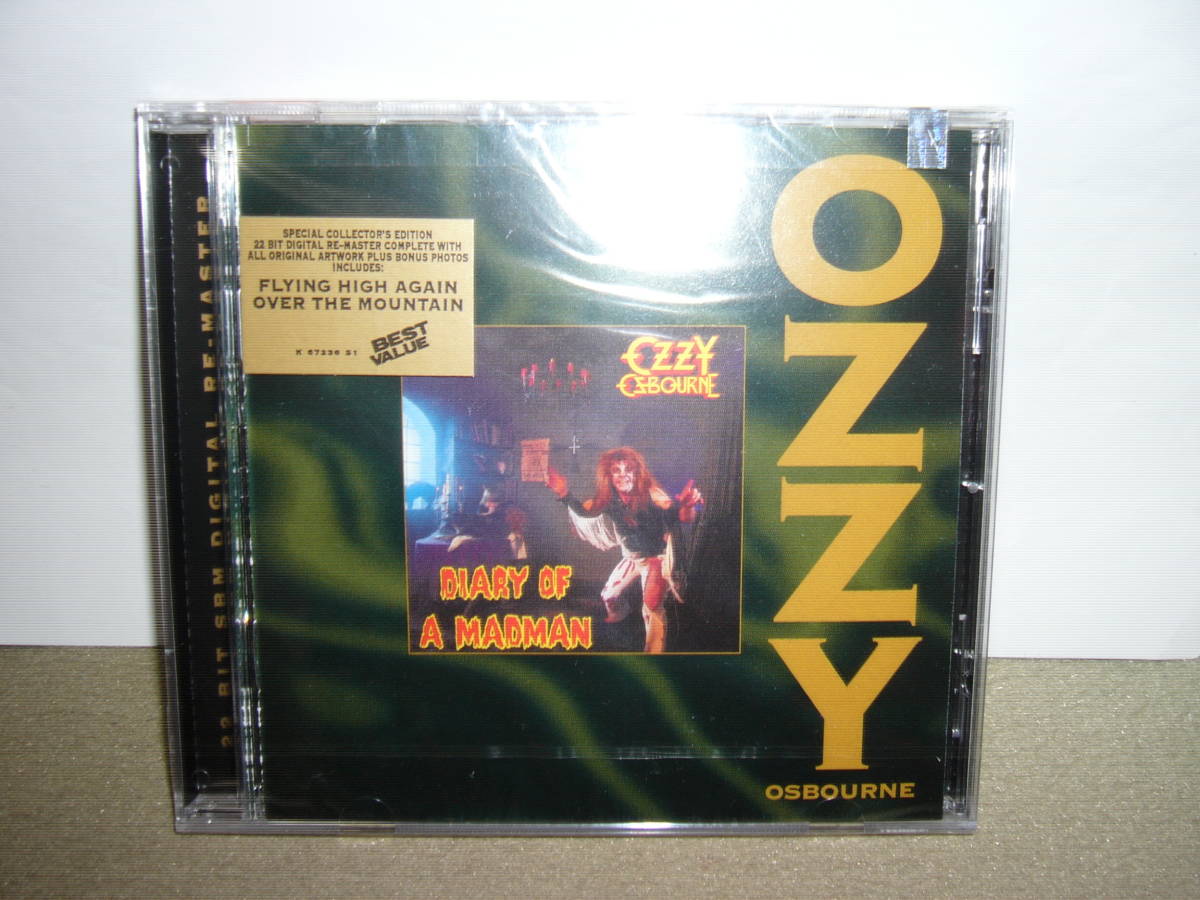 名手故Randy Rhoads/Bob Daisley/Lee Kerslake参加　大傑作2nd「Diary of A Madman」旧リマスター盤　輸入盤未開封新品。_画像1