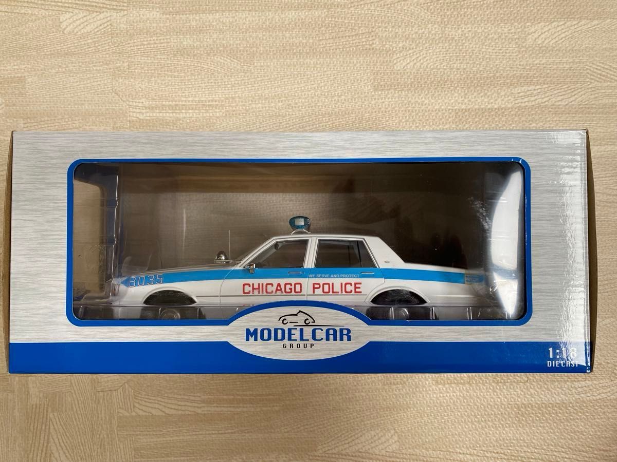シボレーカプリス 1/18 MODELCAR ミニカー パトカー シカゴ市 シボレーカプリス 1/18 MODELCAR ミニカー パトカー シカゴ市