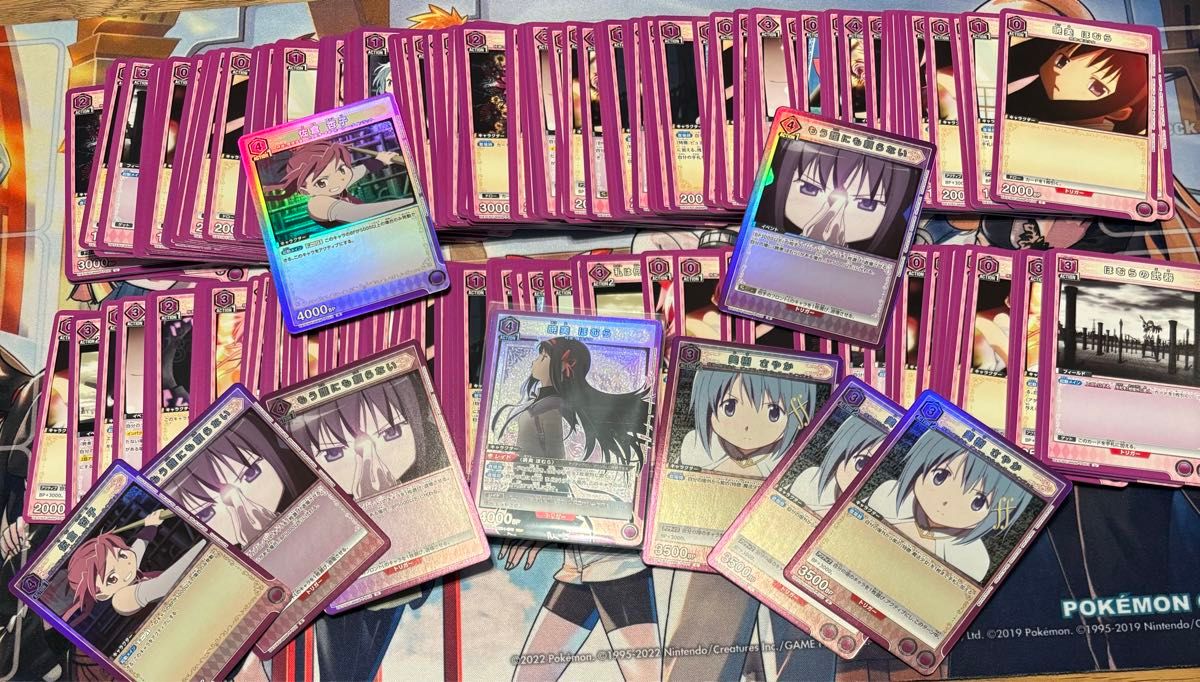 ユニオンアリーナ まどマギ 紫 デッキパーツ まとめ売り約180枚 ユニオンアリーナ まどマギ 紫 デッキパーツ まとめ売り約180枚