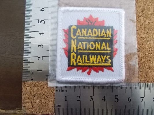 80s カナディアン ナショナル鉄道 刺繍 ワッペン/CANADIAN NATIONAL RAILROADビンテージ スーベニア電車Voyager 旅行 観光 土産カナダ列車A_画像7