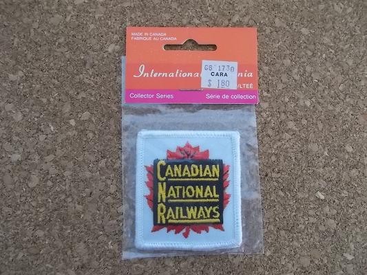 80s カナディアン ナショナル鉄道 刺繍 ワッペン/CANADIAN NATIONAL RAILROADビンテージ スーベニア電車Voyager 旅行 観光 土産カナダ列車A_画像1