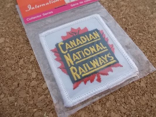 80s カナディアン ナショナル鉄道 刺繍 ワッペン/CANADIAN NATIONAL RAILROADビンテージ スーベニア電車Voyager 旅行 観光 土産カナダ列車A_画像4