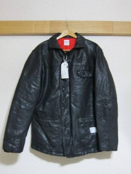 N4 RHC BEDWIN THE HEARTBREAKERS CAR COAT BRUCE レザー カーコート 16ABRH5009 Size4 Black