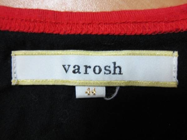 varosh ロンT ピースプリント ブラック 44 ヴァロッシュ_画像3