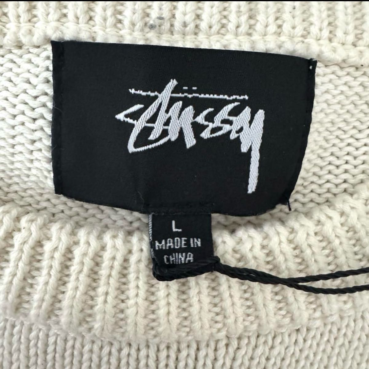 楽天市場】【中古】Stussy 刺繍ロゴボーダーニット グレー 楽天市場】【中古】Stussy 刺繍ロゴボーダーニット グレー