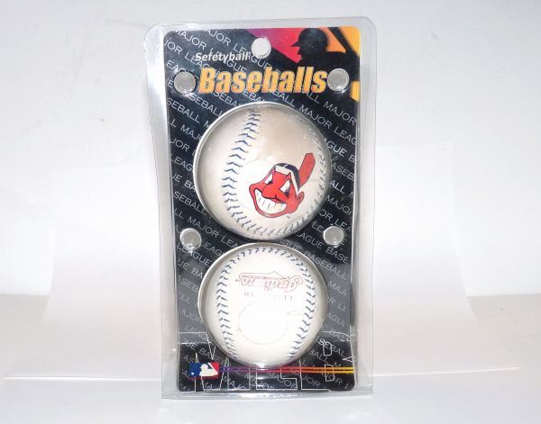 MLB(クリーブランド.インディアンズ)　Sefetyball　Baseballs　845884-CBB_画像2