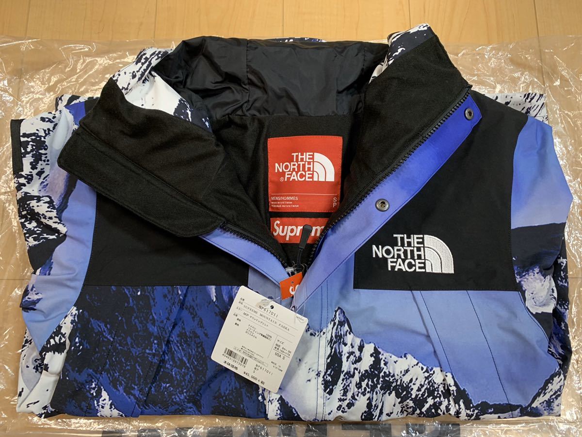 Supreme × The North Face 17FW Mountain Parka Small 国内正規品 新品 半タグ付 シュプリーム ノースフェイス マウンテンパーカー 雪山 S