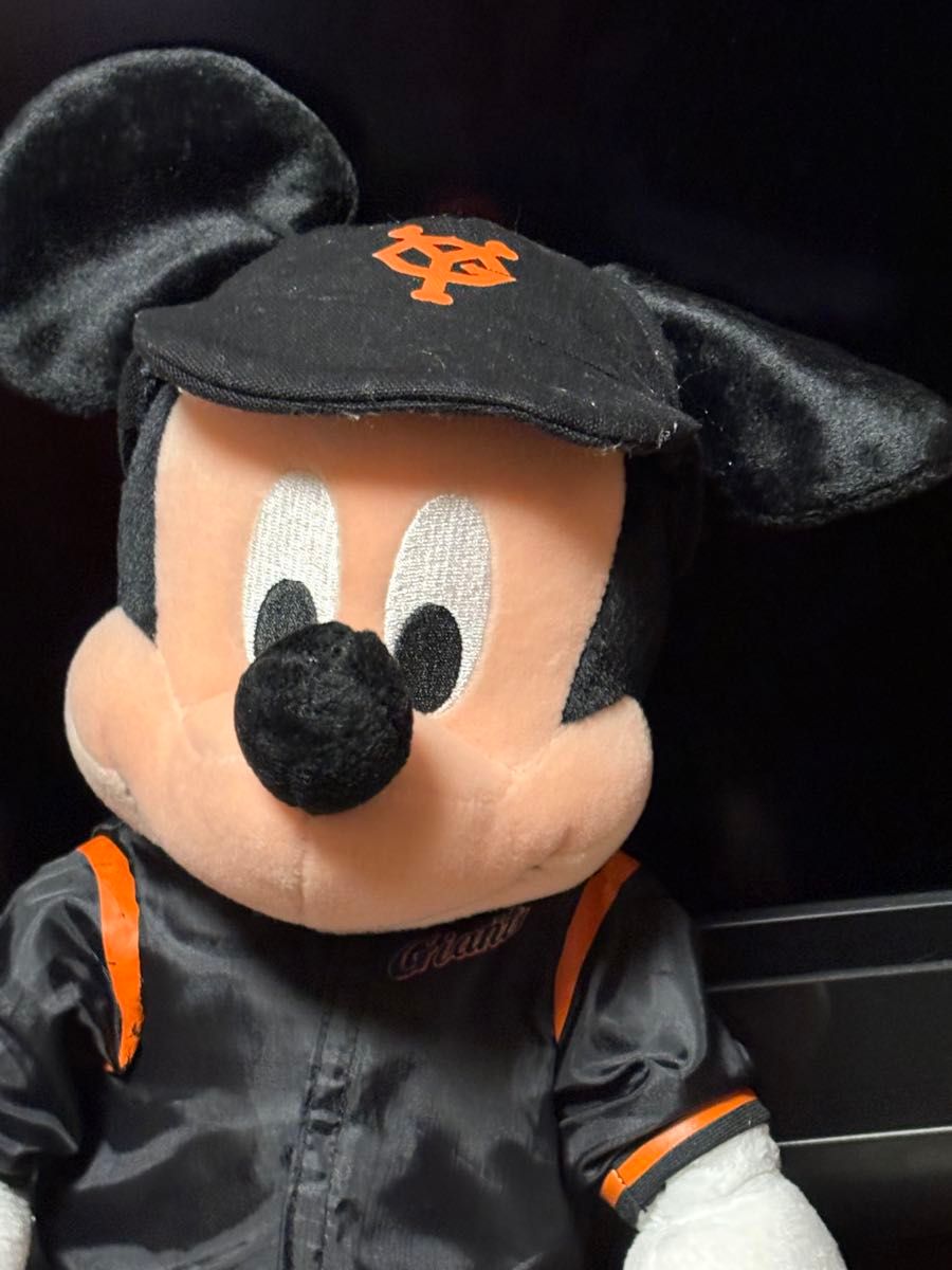 貴重ディズニー、ミッキーマウスぬいぐるみ❤️ 貴重 読売ジャイアンツ ミッキーマウス ぬいぐるみ ディズニー