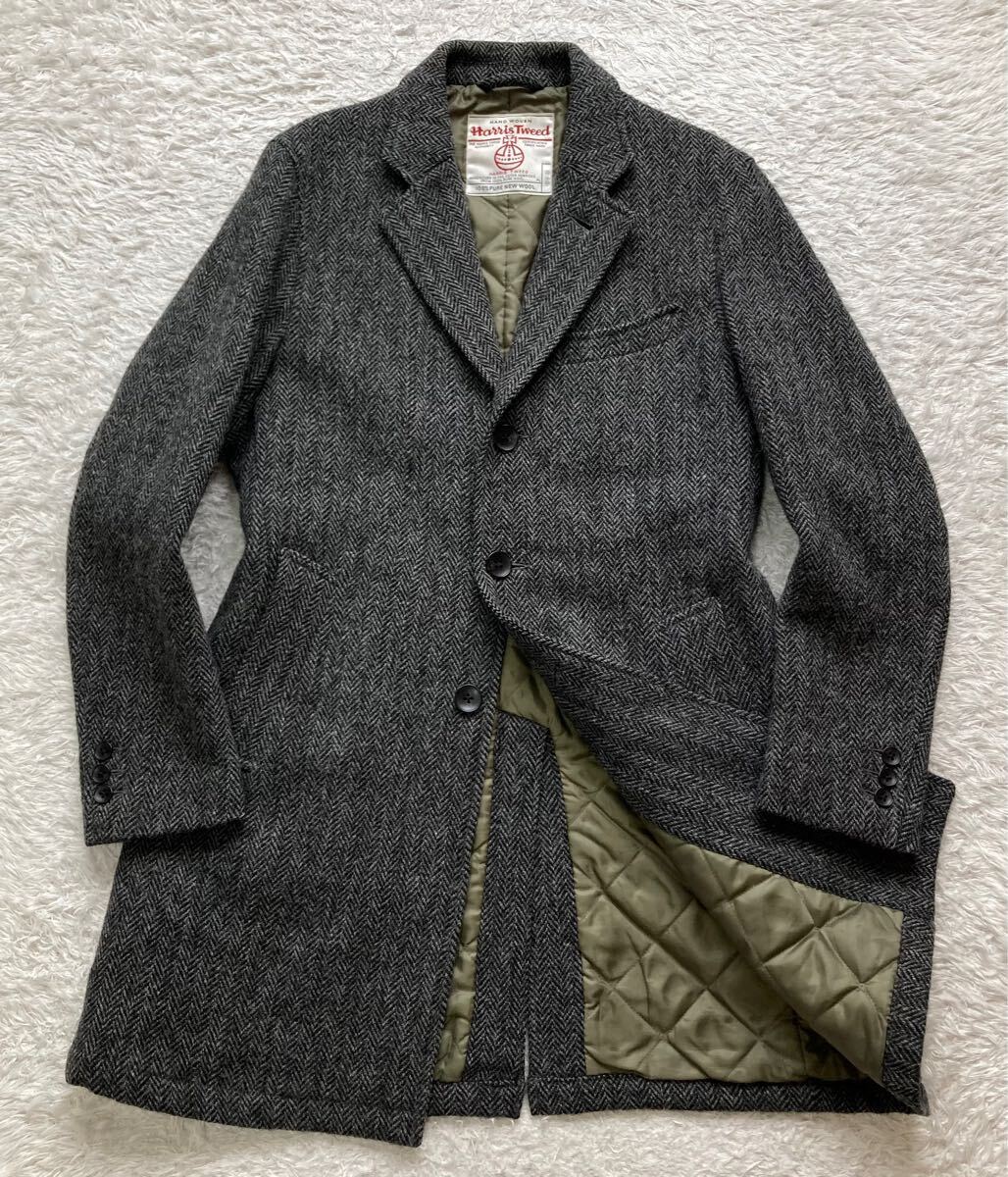 FREAK’S STORE × HARRIS TWEED コート、グレー FREAK'S STORE × HARRIS TWEED コート、グレー(DRESS