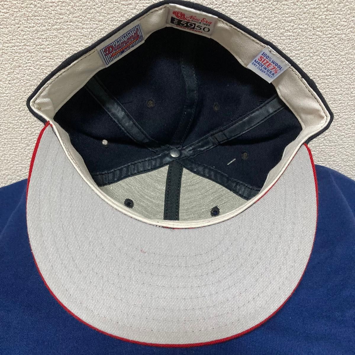 ニューエラ 59FIFTY インディアンズ 旧ロゴ ネイビー Usa製 90s