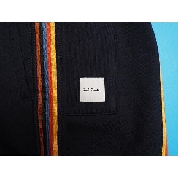  new goods regular goods Paul Smith Paul Smith artist stripe reverse side pie ru top and bottom setup suit jacket / pants M navy blue (059) 7032/7795