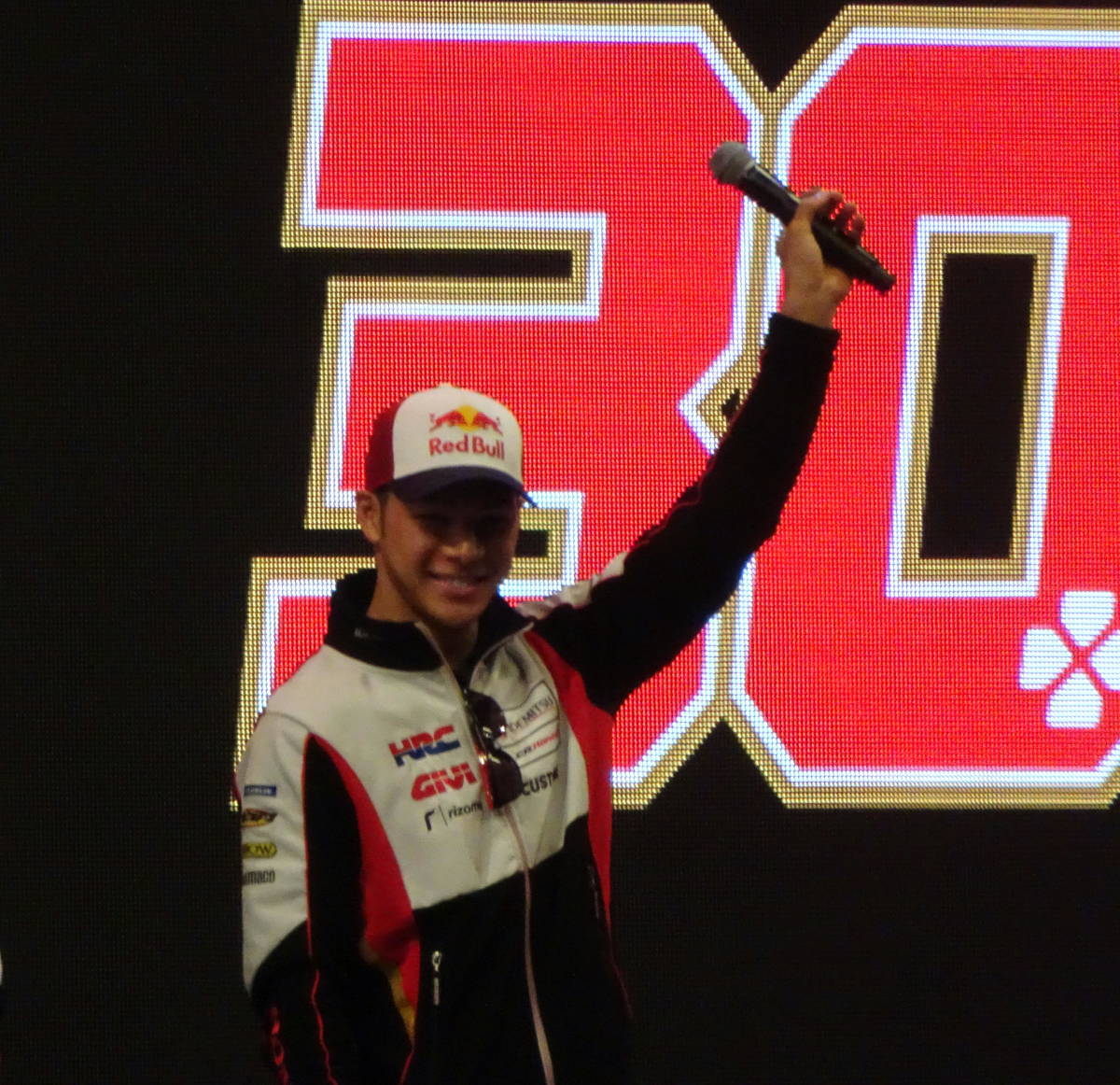 【MotoGP】2019 LCR Honda IDEMITSU #30 中上貴晶(Takaaki Nakagami) ポスター(A4サイズ)+バイクが好きだ。ステッカー＆フェイスペイント