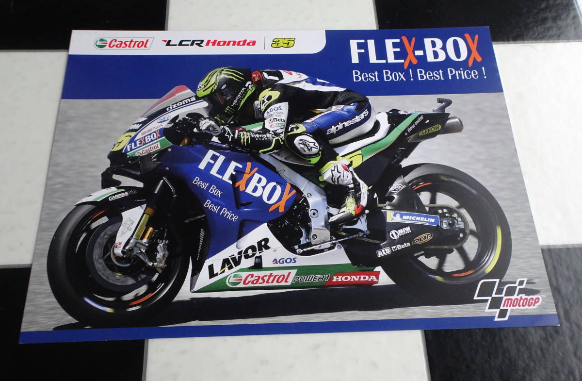 【MotoGP】2019 LCR Honda CASTROL #35 カル?クラッチロー(Cal Crutchlow)ポスター×2枚（2種類(lèi)）+バイクが好きだ。ステッカー