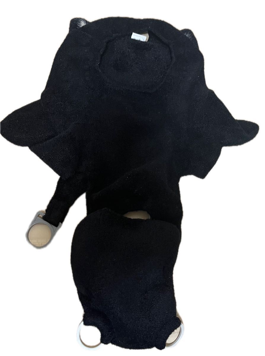 lovot ねこみみニット(しっぽ付き) ブラック ベースウェア lovot ねこみみニット(しっぽ付き) ブラック ベースウェア