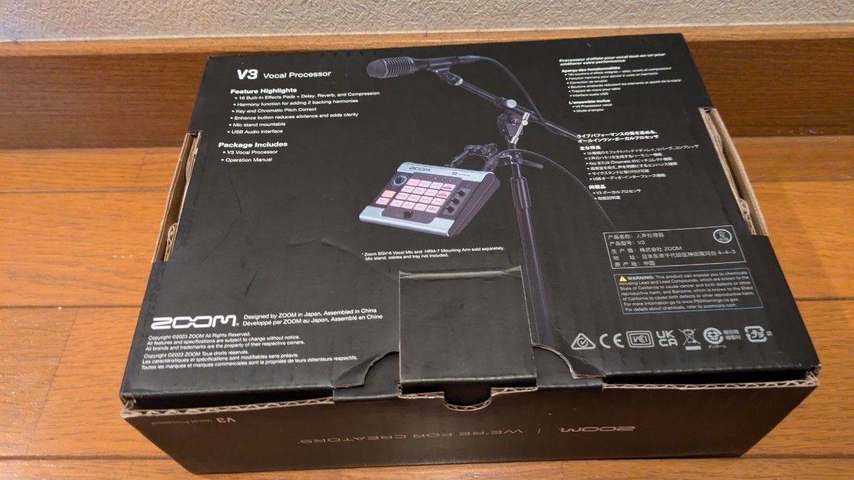 ZOOM V3 ボーカルプロセッサ エフェクター 音響機材 ズーム ZOOM V3 ボーカルプロセッサ エフェクター 音響機材 ズーム