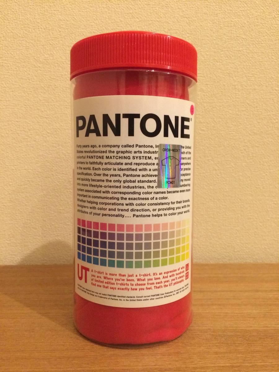 UT PANTONE クルーネックT（半袖）＋ 15 Red L 未使用 UNIQLO ユニクロ パントーン 佐藤可士和_画像1