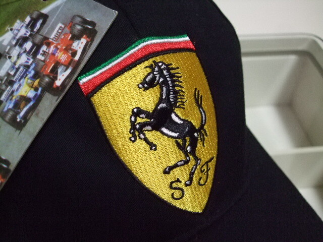 ★在庫一掃セール★送料無料★必見★Ferrari★Team★Official★Suppiter★フェラーリ★お洒落で★素敵で★粋～な★Black★キャップ★新品★