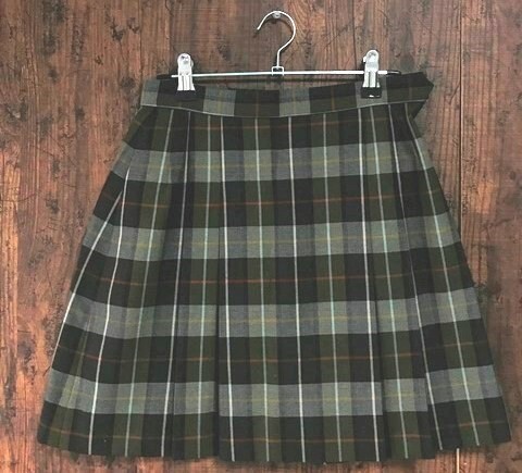 ss_4452y 神奈川県 私立 洗足学園高校 冬服 チェックプリーツスカート ミニスカート サイズ W63　女子制服