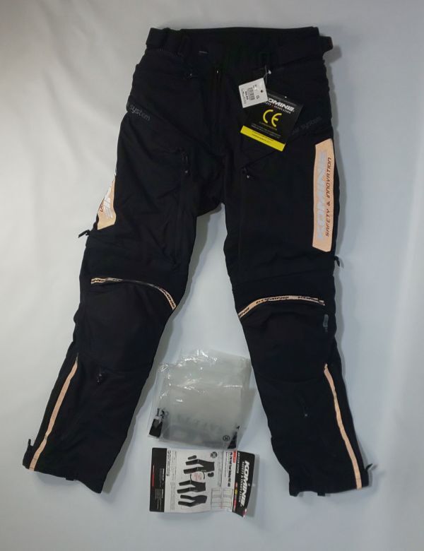 新品 タグ付き 未使用品 KOMINE コミネ PK-716 フルイヤーライディングパンツ エア サイズ：S オールシーズンパンツ ブラック