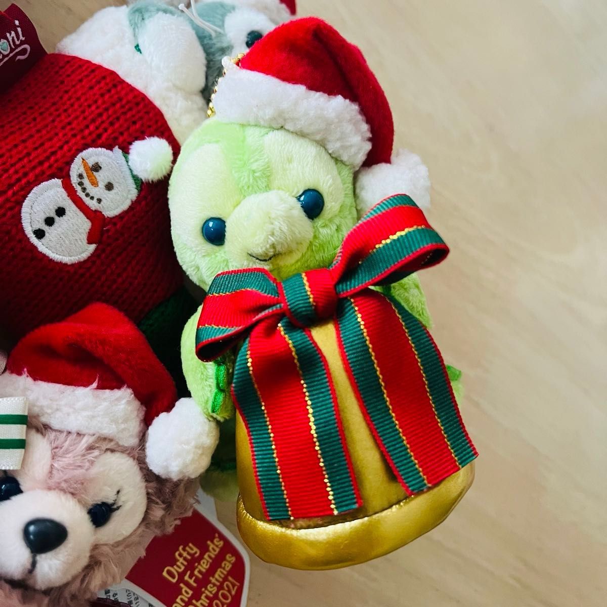 当店の記念日 タグ付き ダッフィー クリスマス ぬいぐるみバッジ 当店の記念日 タグ付き ダッフィー クリスマス ぬいぐるみバッジ