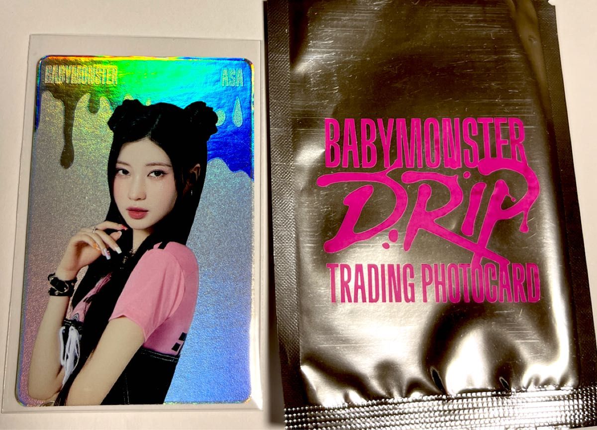 アサ DRIPトレカ 韓国ポップアップ weverse ASA BABYMONSTER アサ DRIPトレカ 韓国ポップアップ weverse ASA BABYMONSTER