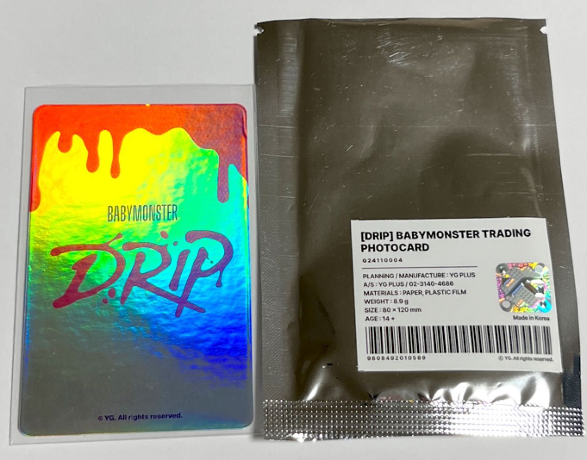 アサ DRIPトレカ 韓国ポップアップ weverse ASA BABYMONSTER アサ DRIPトレカ 韓国ポップアップ weverse ASA BABYMONSTER