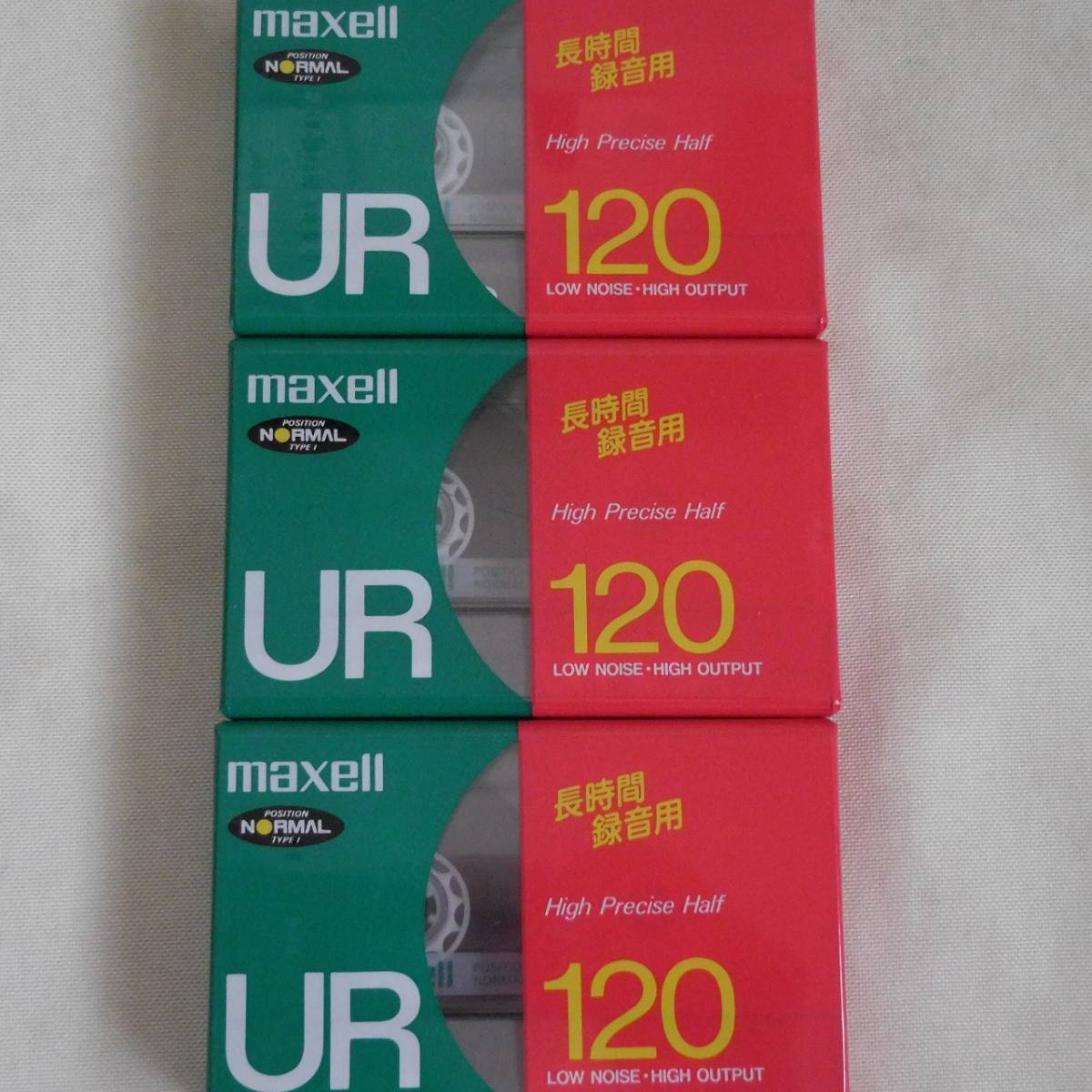 ◆新品◆maxell◆マクセル◆カセットテープ◆UR120（F）◆UR◆120分◆片面60分◆3巻◆ノーマル◆_画像1