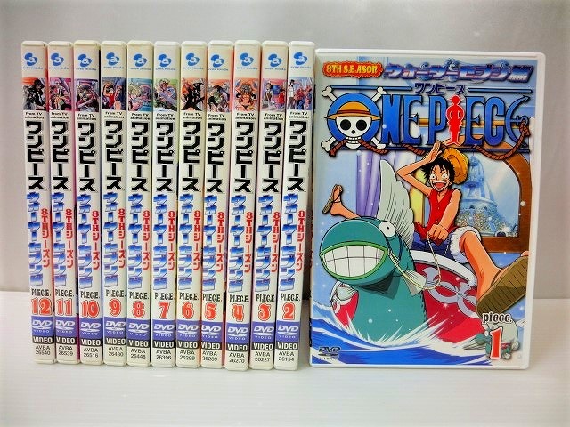 One Piece ワンピース ｄｖｄ 全１２巻 ８ｔｈ ｓｅａｓｏｎ ウォーターセブン篇 アニメ わ行 売買されたオークション情報 Yahooの商品情報をアーカイブ公開 オークファン Aucfan Com