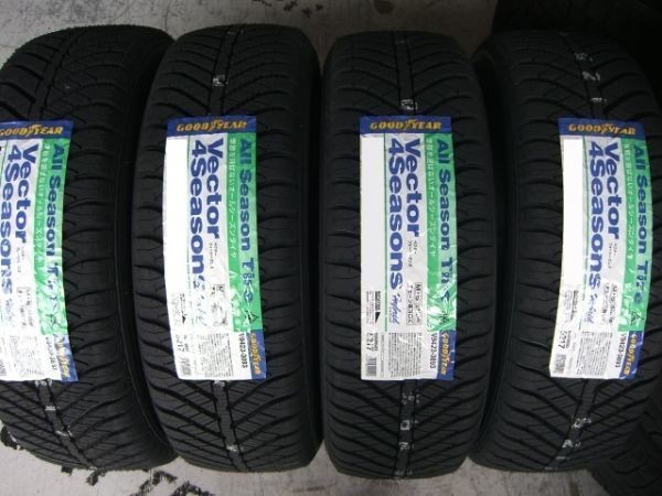 【新品4本】 オールシーズンタイヤ グッドイヤー Vector 4Seasons HB 205/55R16 (FT86/リーフ/アクセラ/インプレッサ/VWゴルフ/A3/A4)_画像1